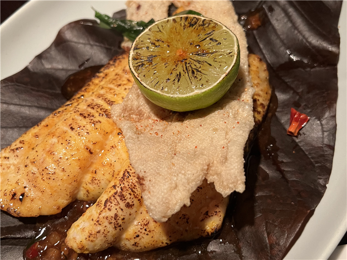 spicy Dover sole